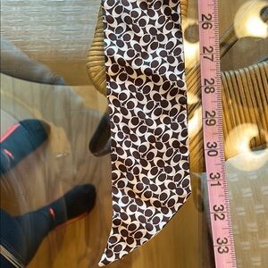 Coach Chic Black and White Patterned scarf for head or purse